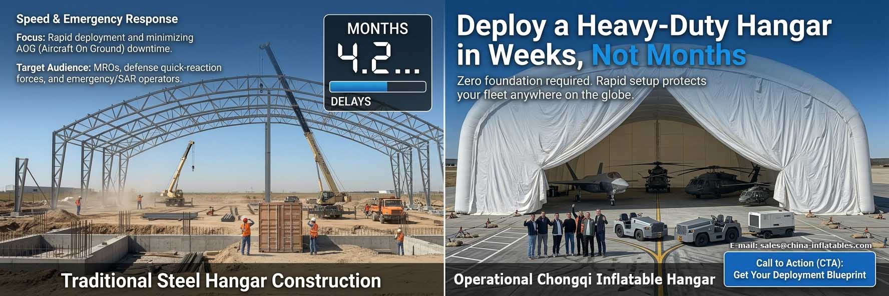 Operational Chongqi Inflatable Hangar